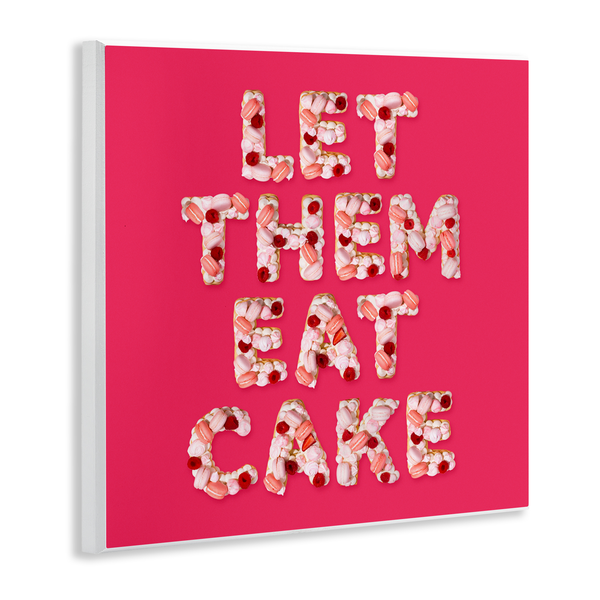 Let Them Eat Cake Wall Plaque Art, design by LISH Creative