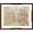 thumbnail image 5 of Art.com Roman Perspective Art Print by Baldassare Peruzzi, Brown Frame Wall Art, 21" x 17", 5 of 5