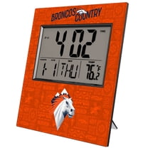 Denver Broncos 2024 Illustrated Limited Edition Digital Desk/Wall Clock