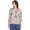 NEUTRAL, variant on Alfred Dunner Womens Petite Twisted Crew Neck Paisley Top