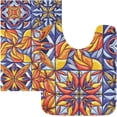 thumbnail image 5 of Coolnut Mexican Ceramics High Absorbent U-Shaped Contour Toilet Rugs Machine Washable,24"x20", 5 of 7