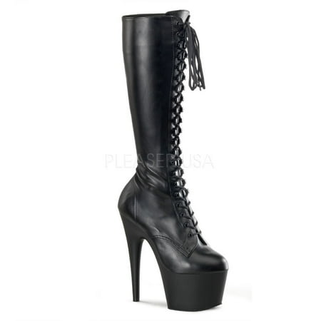 

ADORE-2023 7 Heel 2 3/4 Platform Lace-Up Boot