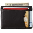 thumbnail image 3 of Alpine Swiss Men RFID Safe Minimalist Front Pocket Wallet Leather Thin Card Case, 3 of 7