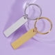 thumbnail image 3 of Inteprter LLavero de acero inoxidable llavero portátil ropa de moda colgante llavero DIY grabado regalos accesorio oro rosa Type3 NO3, 3 of 6