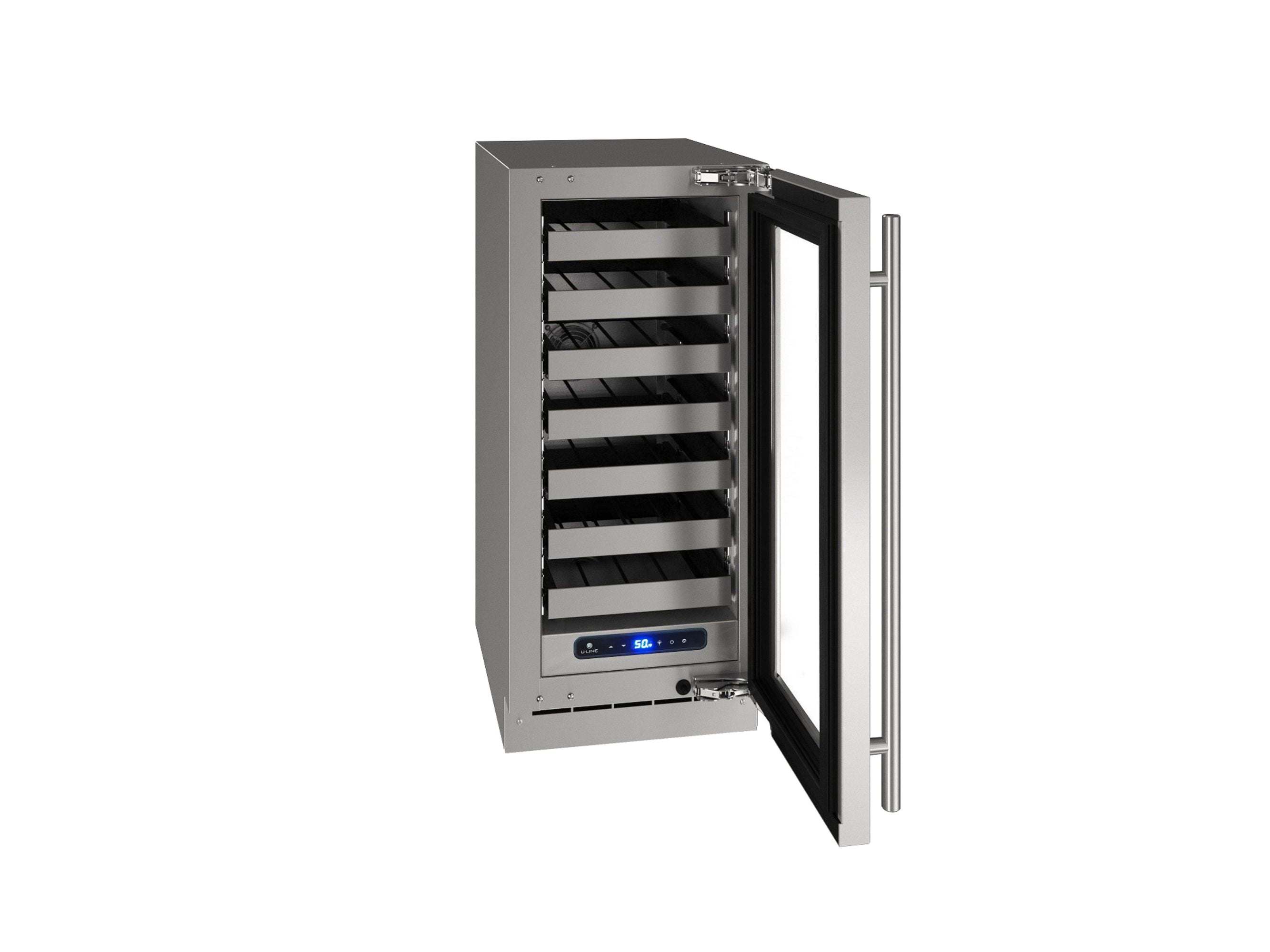 U-Line Uhwc515-01A 15" Wide 28 Bottle Capacity Built-In Or Free Standing Wine Cooler -