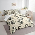 thumbnail image 3 of Manfei Cartoon Penguin 7-Piece Bedding Comforter Set for Kids Teens,Cute Animal King Bedding Sets,Merry Winter Christmas Ultra Soft Bed Sheets,Breathable Home Decor,Reversible, 3 of 8