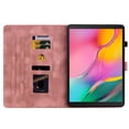 thumbnail image 5 of Case for Samsung Galaxy Tab A 10.1 2019 SM-T515/SM-T510, Flower Pattern PU Leather Multi-Angle Viewing Stand Shockproof Flip Case with Card Slot, Magnetic Clasp, Pencil Slot, Pink, 5 of 11