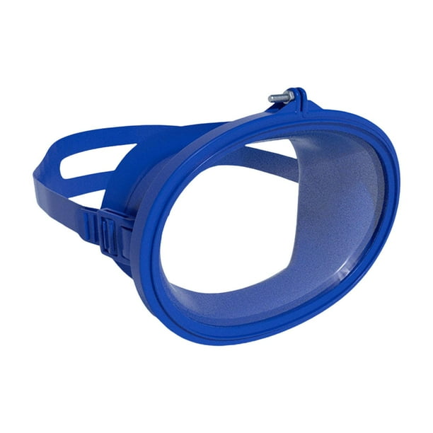 Máscara de buceo Snorkel Gafas de buceo Antiempañamiento para Silicona y vidrio marco de polipropileno azul