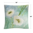 thumbnail image 2 of Quiet Pond' White Soft Floral Motif By Sheila Golden 16 X 16 Decorative Throw Pillow, 2 of 4