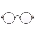 thumbnail image 2 of Accesorios de Moda Zulema Par de Gafas de Muñeca Retro Estilo Hippy Negro, 2 of 7