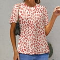 thumbnail image 6 of Leopard Print Pattern T Shirts Basic T-Shirt Short Sleeve Ladies Tee Shirt Summer Graphic Clothing, 6 of 6