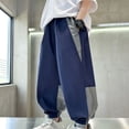thumbnail image 5 of WRKEKC Boys Athletic Pants Color Block Quick Dry Jogger Elastic Cuff Breathable Sport Bottoms 1-13 Years, 5 of 5