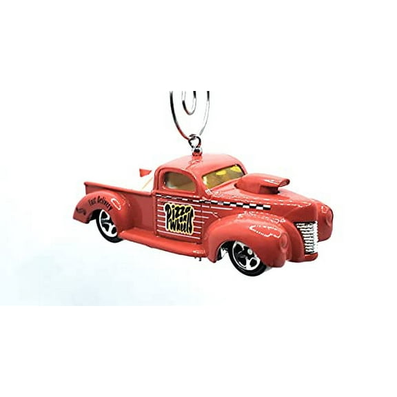 Christmas Ornament for 1940 Ford Truck Dragster Red