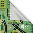 thumbnail image 3 of Ambesonne Cartoon Kitchen Curtains, Aerial Coastal Suburbs, 55"x39", Multicolor, 3 of 3