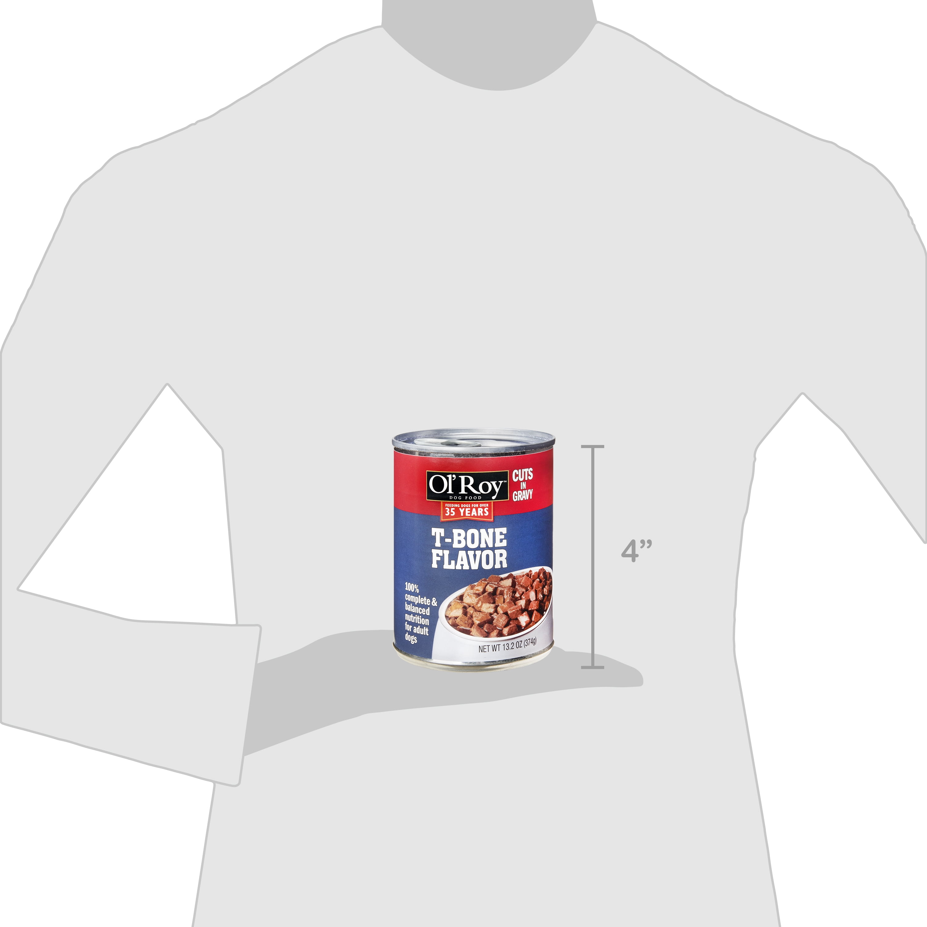 Ol' Roy Cuts in Gravy with T-Bone Flavor Wet Dog Food, 13.2 oz
