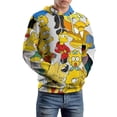thumbnail image 6 of Simpsons Sweatshirts Casual Pullover Hoodie Jacket Unisex Hooded Activewear 3D Printed Long Sleeve Sweater with Pocket 2XL, 6 of 8