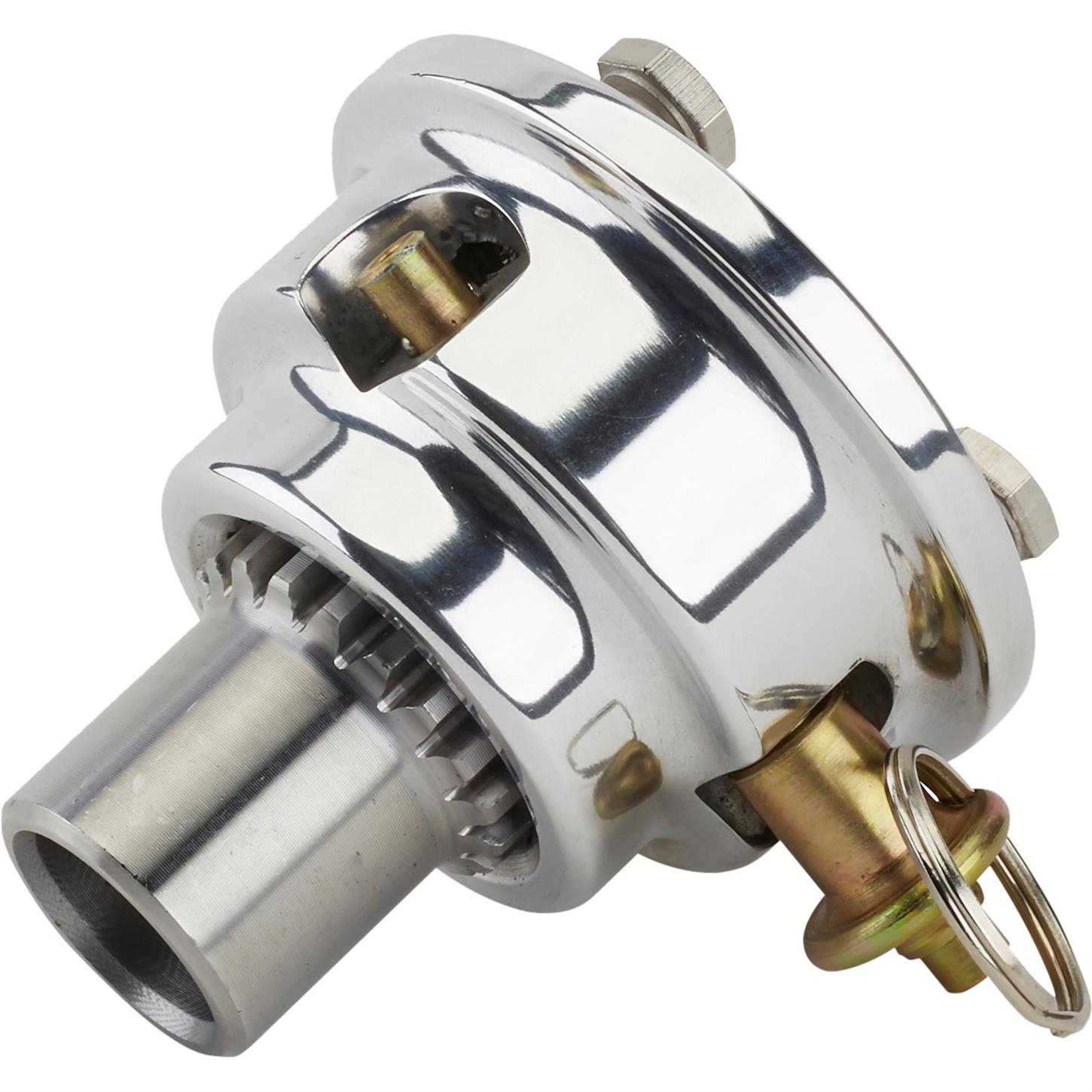 Pin-Style Quick Release Aluminum Steering Wheel Hub, 3/4In Steel 