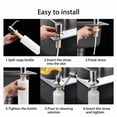 thumbnail image 6 of Stainless Steel Soap Dispenser Kitchen Sink Hands Bath Liquid Pump Bottle 300Ml, 6 of 6