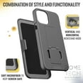 thumbnail image 5 of Apple iPhone 14 6.1" (2022) Rome Tech Shell Holster Combo Case - Camo Deer, 5 of 7