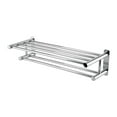 thumbnail image 2 of Qiilu Stainless Steel Towel Rack Luxury Solid Polished Chrome Towel Rack Towel Wall Shelf Bathroom,Towel Wall Shelf,Stainless Steel Towel Rack, 2 of 6