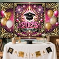 thumbnail image 1 of Danhjin Polyester Background Congrats Grad Backd Grad Backd Graduation Decorations Backd Backdrop, 1 of 6