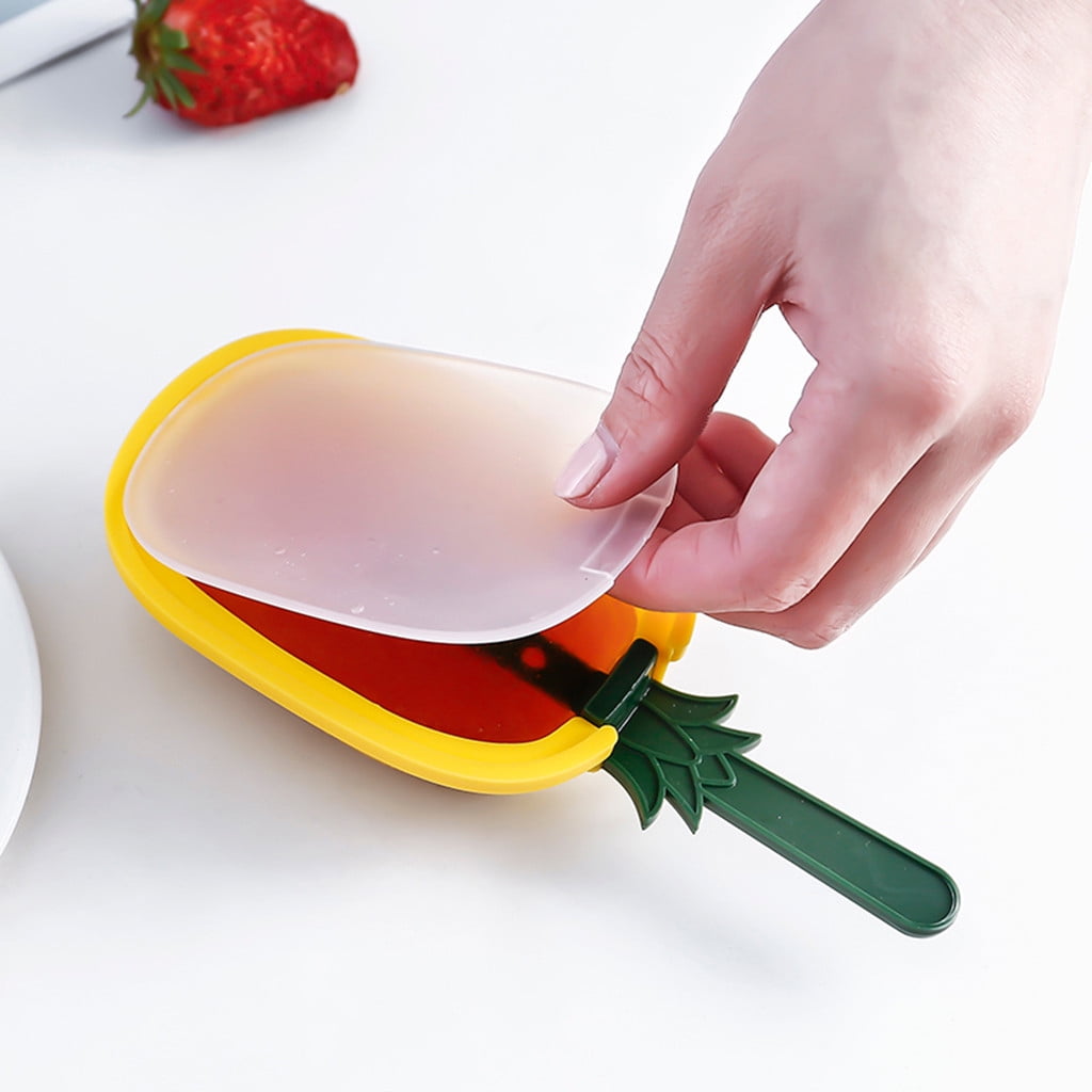 Cotonie Hot Selling Beautiful plastic Ice Cream Mold With Lid Popsicle Mold 3PCS