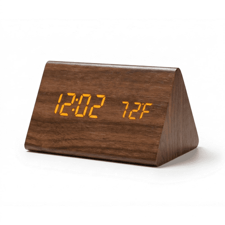 DAYBETTER Wooden Alarm Clock for Bedrooms, Digital Clocks with Date and Temperature, Battery and photo DAYBETTER Wooden Alarm Clock for Bedrooms, Digital Clocks with Date and Temperature, Battery and