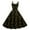 Black, variant on LWavelet 2026 Valentine's Fitted Heart Floral Dress, Women's Rose Blossom Sleeveless A Line Flowy Casual Sundresses Navy XL