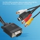 thumbnail image 4 of Cable VGA a RCA de Uxcell, adaptador de cable VGA a 3RCA S-Video para TV PC Computadora, 4 of 4