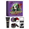 thumbnail image 1 of Ruifaya Kit de maquillaje de Halloween Yiokii Kit de pintura facial de Halloween Accesorios de dientes de plasma para fiesta Maquillaje Pintura de zombi K9V3 Hematopoyético, 1 of 6