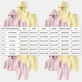 thumbnail image 4 of mgoYE Baby Clothes for Girls Clothes Solid Color Zipper Hoodie and Pants Set Infant Fall Winter Outfits, 4 of 9
