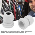 thumbnail image 3 of Conector de cable de nailon, conector de glándula impermeable, plástico impermeable Ip68 de 10 piezas(PG11 (10pcs)) Ecomeon no, 3 of 4