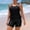 Black, variant on Two Piece Tankini Swimsuits for Women Loose Fit Swimsuit Sporty Swimsuits Swimsuit Tank Top Tankini Tops for Women Tankini Swimsuit for Women Plus Size Tankinis Black 2XL