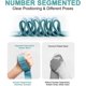 thumbnail image 2 of Exercise Strap, Yoga Stretch Bands With 11 Rings, Elastic Workout Exercise Bands, Yoga Elastic Resistance Band Latin Yoga Pilates Dance Fitness Exerci, 2 of 5