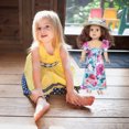 thumbnail image 4 of Poupée aux Cheveux Bouclés Mignonne Robe Imprimée Poupée Princesse Poupée en Vinyle Jouet pour Enfants 45 cm, 4 of 9