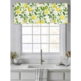 thumbnail image 4 of Lemon Fruit Curtain Valances for Windows, Spring Pastoral Floral Countryside Plants Kitchen Valance Window Treatment, Light Filtering Block Curtains for Bathroom/Bedroom/Living Room 60'' x 18'', 4 of 9