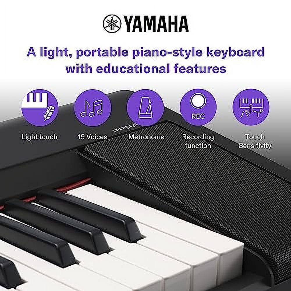 Yamaha Digital Piano Piaggero 61 Key Ultra Portable, Black