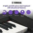 thumbnail image 2 of Yamaha Digital Piano Piaggero 61 Key Ultra Portable, Black, 2 of 7