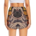 thumbnail image 4 of Goofa Pug dog Yoga Printed Women 2 in 1 Running Shorts,Quick Dry Athletic Workout Shorts,High Waisted Athletic Shorts with Liner Pockets-X-Large, 4 of 9