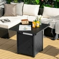 thumbnail image 3 of Costway Table de Foyer au Propane de 28 Pouces 50 000 BTU pour Patio, Foyer au Gaz Carré avec Roche de Lave, 3 of 10