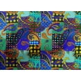 thumbnail image 5 of oneOone Tissu Popeline de Coton Vert Mer Patchwork Paisley Matériel de Robe Tissu Imprimé Tissu au Mètre 56 Pouces de Large, 5 of 5