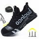 thumbnail image 3 of Zapatos de seguridad ligeros con punta de acero para hombre, botas de trabajo ANTIPERFORACIONES, transpirables, industriales, indestructibles, 3 of 5