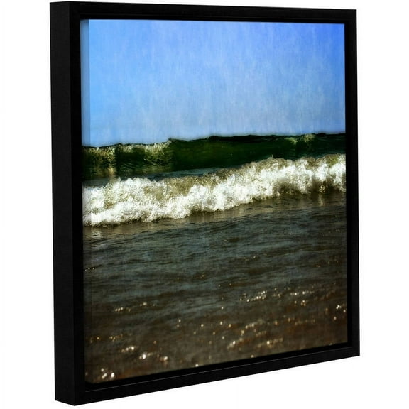 ArtWall Kevin Calkins "Waves Crash" Gallery-Wrapped Floater-Framed Canvas