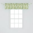 thumbnail image 2 of Ambesonne Ladybug Window Valance, Daisy Floral Garden, 54" X 12", Fern Green Yellow White, 2 of 3