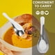 thumbnail image 4 of Juego de 6 cucharas de sopa de acero inoxidable, cucharas de sopa, cuchara de arroz de acero inoxidable, cuchara de sopa, cuchara china, cucharas de sopa para cena, acero inoxidable, 4 of 5