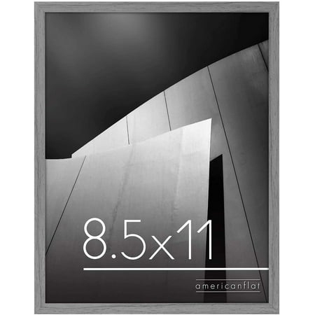 Diayung 11x14 Picture Frame in Plastic Walnut - Thin Border Frame