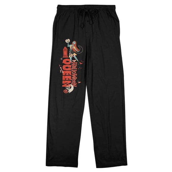 Nightmare Before Christmas Sally Halloween Queen Women's Black Sleep Pajama Pants - Large