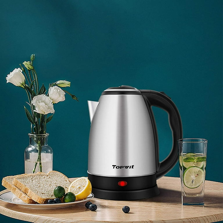 Home Electric Kettle, Glass Electric Tea Kettle, Auto Shut-Off 304  Stainless Steel Hot Water Kettle Warmer 1.8L with Fast Boil, Boil Dry  Protection Tech for Coffee, Tea
