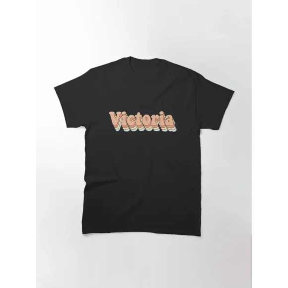 Victoria Custom Aesthetic Trendy Name British Columbia Souvenir Unisex T-Shirt C01850, up to size 5XL