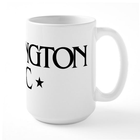 CafePress - Washington DC - 15 oz Ceramic Large White Novelty Mug